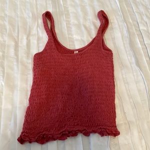 Aeropostale ribbed pink tank top